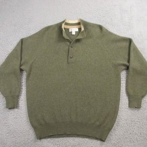 Brunello Cucinelli Mens Wool Cashmere Ribbed Sweater size 52 Large